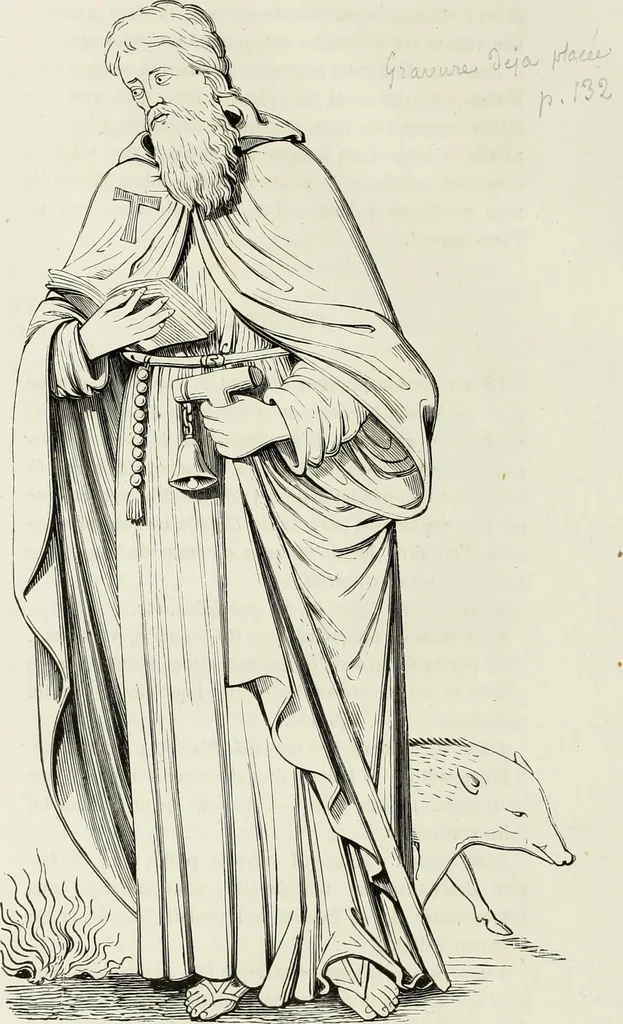 An illustration from Caractâeristiques des saints dans l'art populaire, 1867, leaf 425