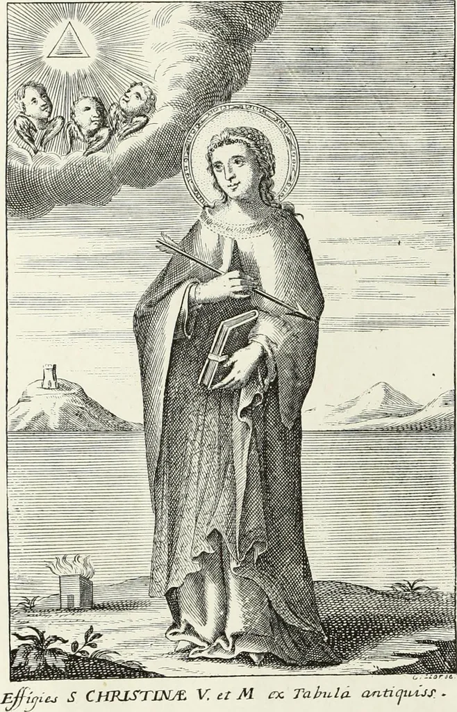 An illustration from Caractâeristiques des saints dans l'art populaire, 1867, leaf 431