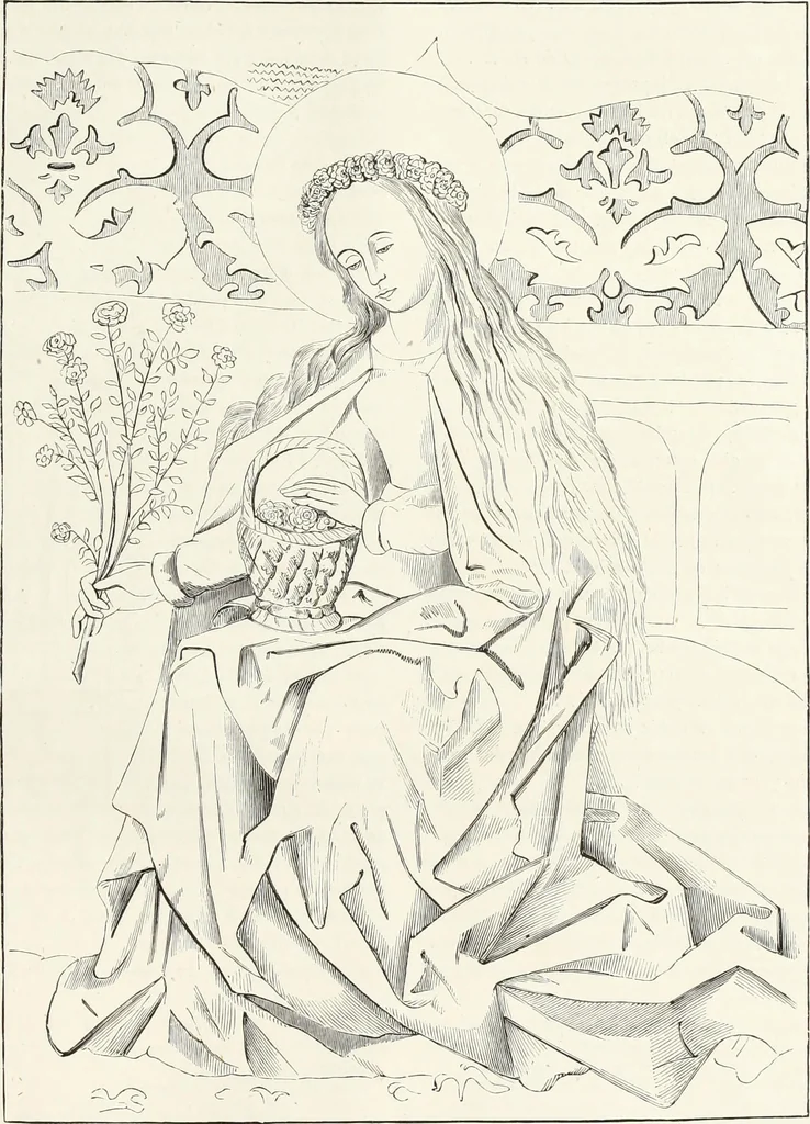An illustration from Caractâeristiques des saints dans l'art populaire, 1867, leaf 432