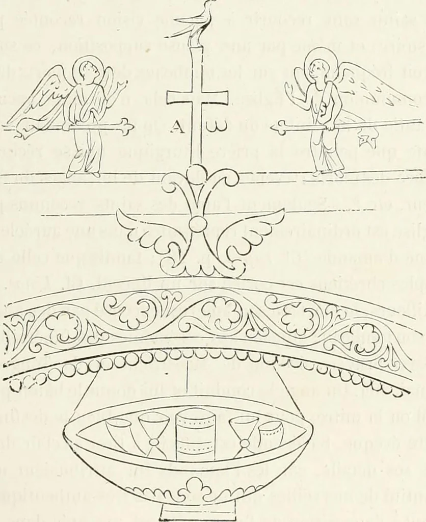 An illustration from Caractâeristiques des saints dans l'art populaire, 1867, leaf 46