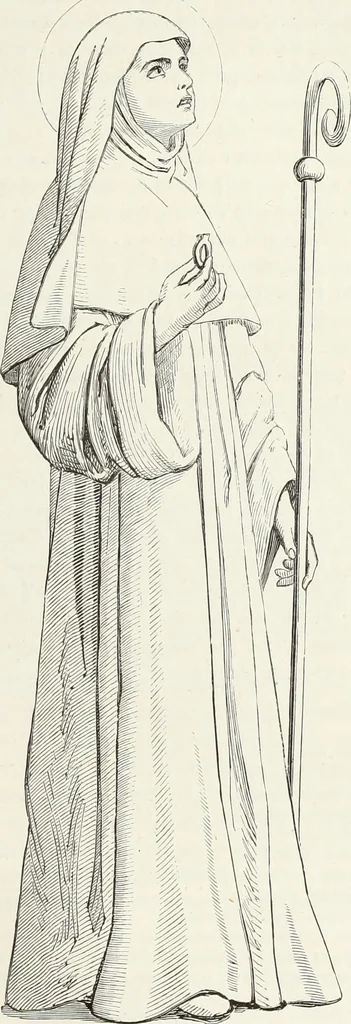 An illustration from Caractâeristiques des saints dans l'art populaire, 1867, leaf 60