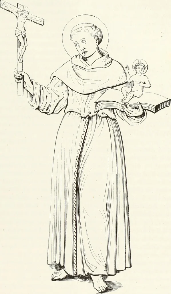 An illustration from Caractâeristiques des saints dans l'art populaire, 1867, leaf 68