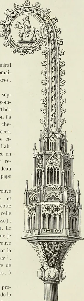 An illustration from Caractâeristiques des saints dans l'art populaire, 1867, leaf 87