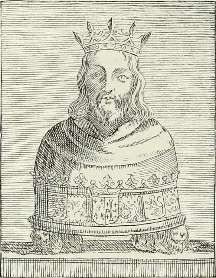 An illustration from Caractâeristiques des saints dans l'art populaire, 1867, leaf 93