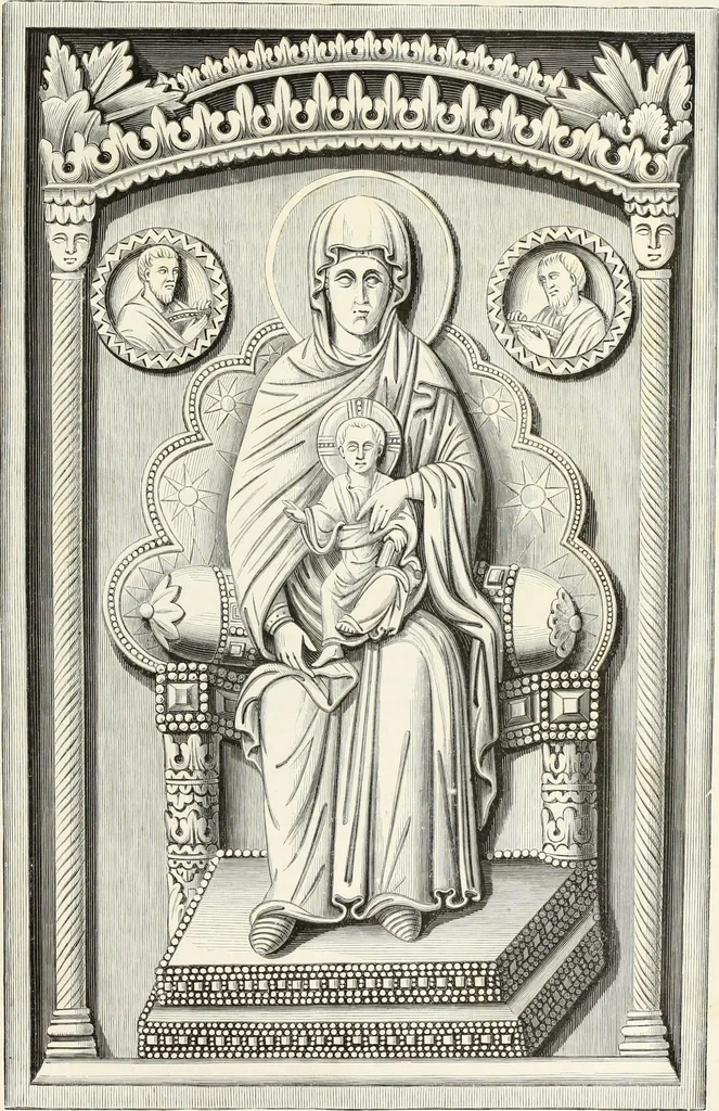 An illustration from Caractâeristiques des saints dans l'art populaire, 1867, leaf 108