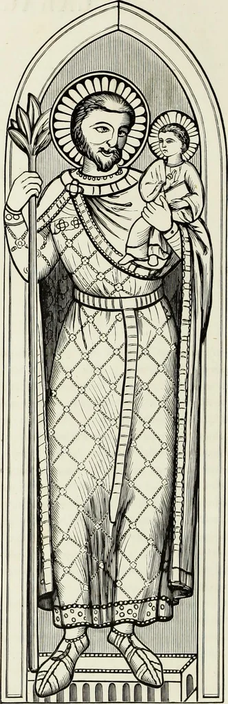 An illustration from Caractâeristiques des saints dans l'art populaire, 1867, leaf 11