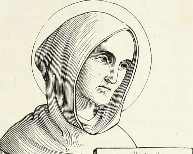 An illustration from Caractâeristiques des saints dans l'art populaire, 1867, leaf 126