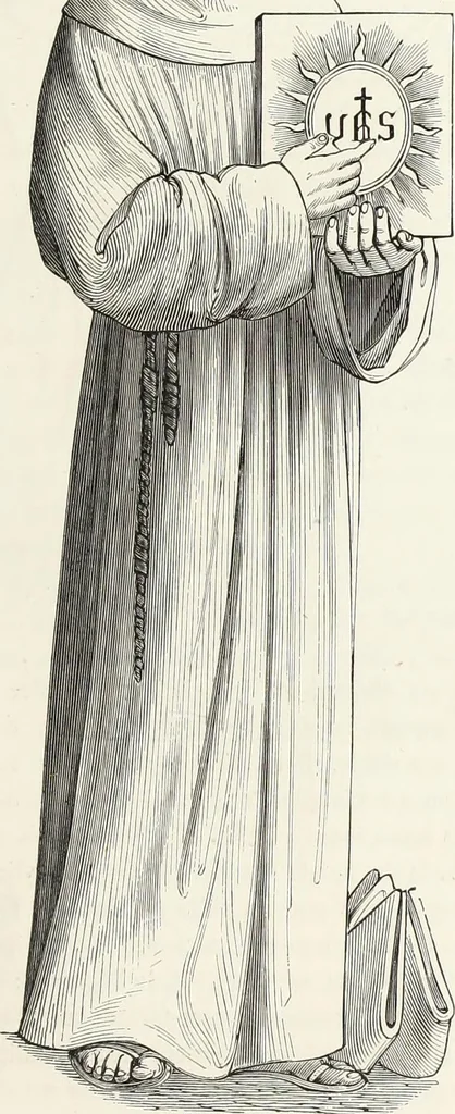 An illustration from Caractâeristiques des saints dans l'art populaire, 1867, leaf 126