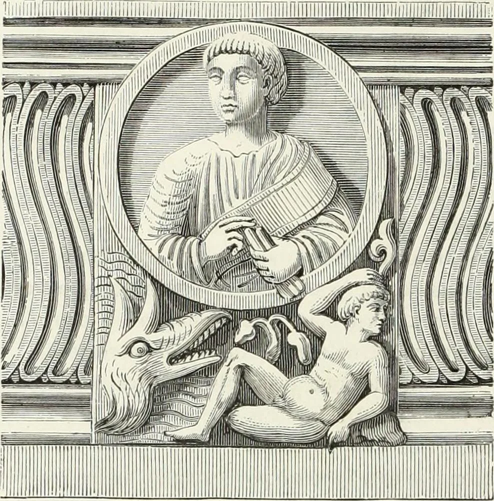 An illustration from Caractâeristiques des saints dans l'art populaire, 1867, leaf 131