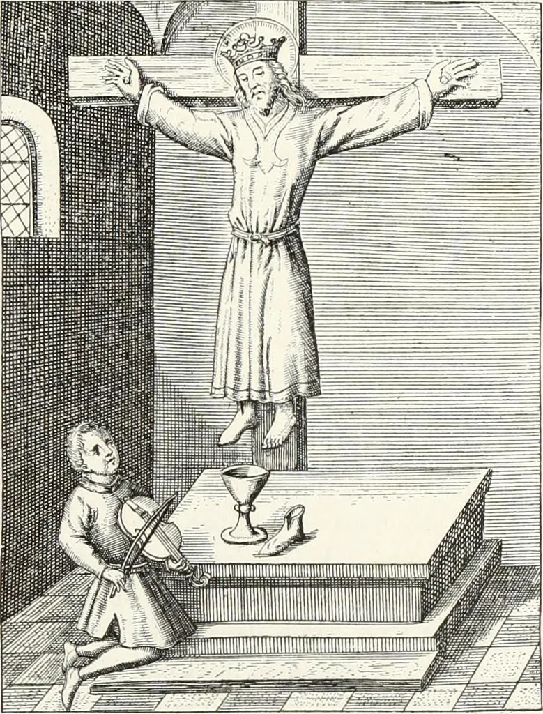 An illustration from Caractâeristiques des saints dans l'art populaire, 1867, leaf 134