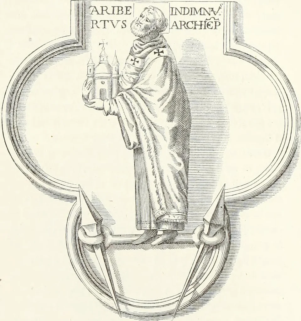 An illustration from Caractâeristiques des saints dans l'art populaire, 1867, leaf 140