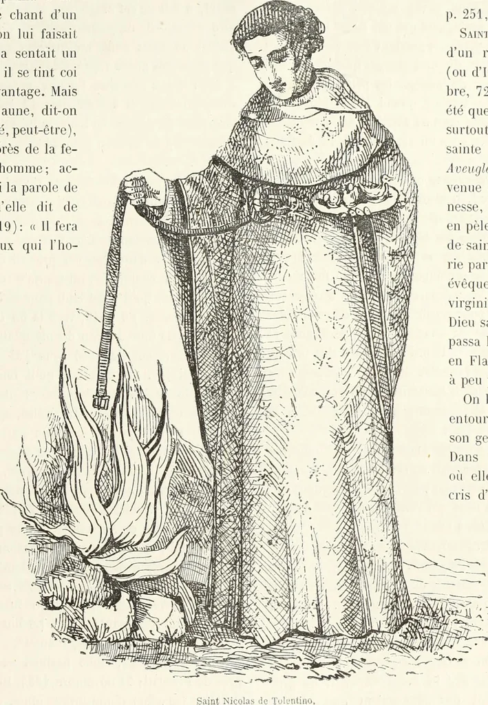 An illustration from Caractâeristiques des saints dans l'art populaire, 1867, leaf 154