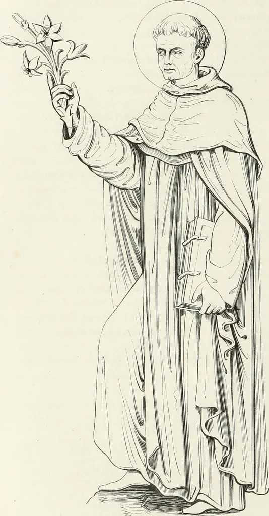 An illustration from Caractâeristiques des saints dans l'art populaire, 1867, leaf 171