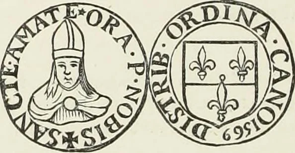 An illustration from Caractâeristiques des saints dans l'art populaire, 1867, leaf 171