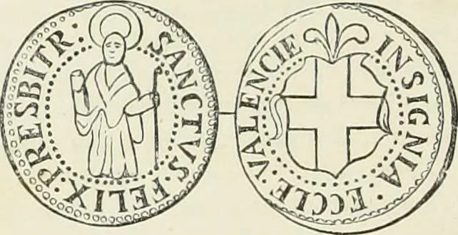 An illustration from Caractâeristiques des saints dans l'art populaire, 1867, leaf 179