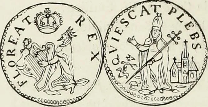 An illustration from Caractâeristiques des saints dans l'art populaire, 1867, leaf 193