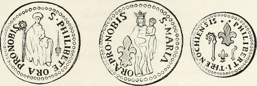 An illustration from Caractâeristiques des saints dans l'art populaire, 1867, leaf 194