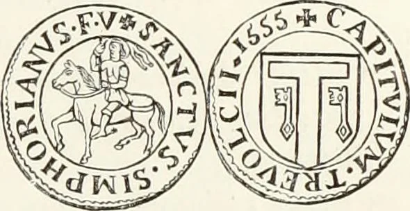 An illustration from Caractâeristiques des saints dans l'art populaire, 1867, leaf 198