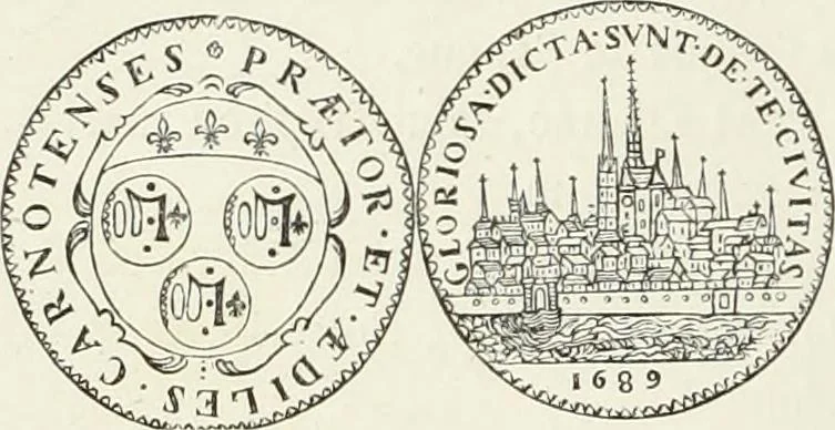 An illustration from Caractâeristiques des saints dans l'art populaire, 1867, leaf 211