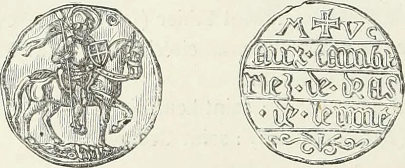 An illustration from Caractâeristiques des saints dans l'art populaire, 1867, leaf 235
