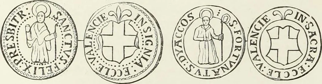 An illustration from Caractâeristiques des saints dans l'art populaire, 1867, leaf 237