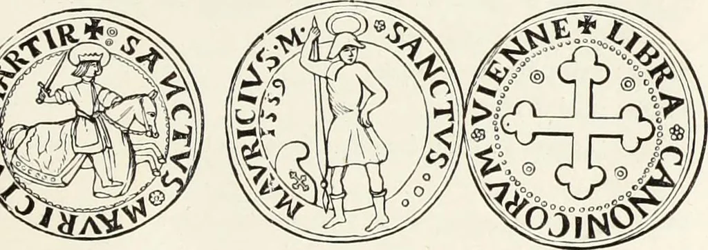 An illustration from Caractâeristiques des saints dans l'art populaire, 1867, leaf 238