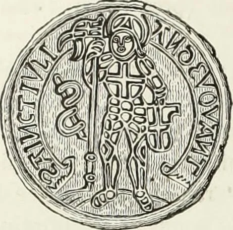 An illustration from Caractâeristiques des saints dans l'art populaire, 1867, leaf 239