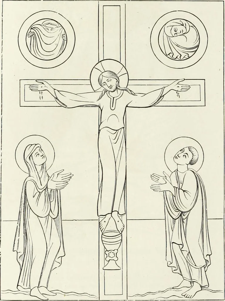 An illustration from Caractâeristiques des saints dans l'art populaire, 1867, leaf 251