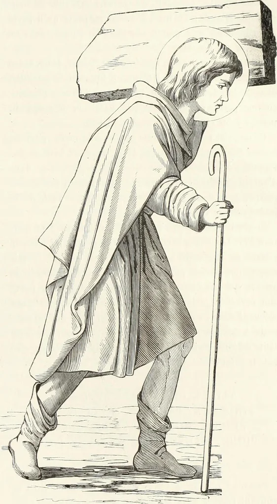 An illustration from Caractâeristiques des saints dans l'art populaire, 1867, leaf 254