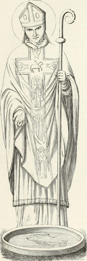 An illustration from Caractâeristiques des saints dans l'art populaire, 1867, leaf 260