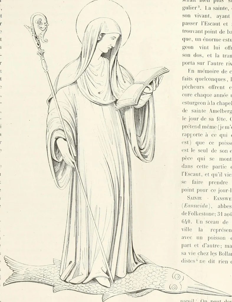 An illustration from Caractâeristiques des saints dans l'art populaire, 1867, leaf 264