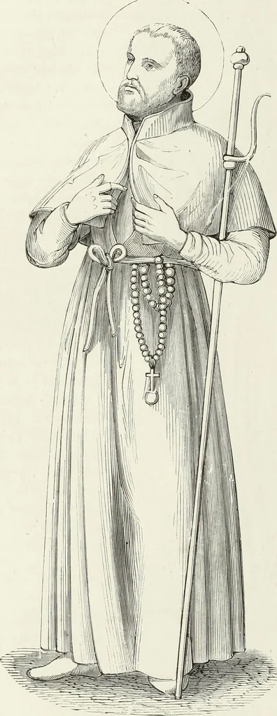 An illustration from Caractâeristiques des saints dans l'art populaire, 1867, leaf 265
