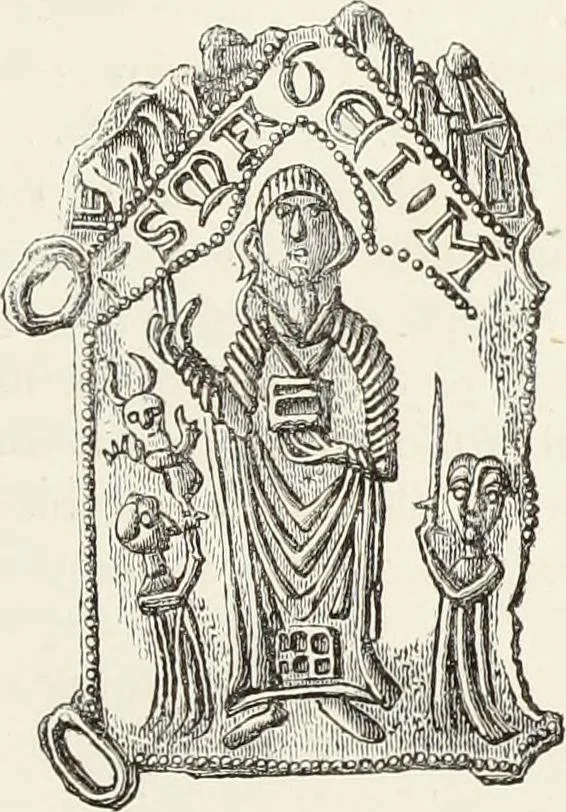 An illustration from Caractâeristiques des saints dans l'art populaire, 1867, leaf 270