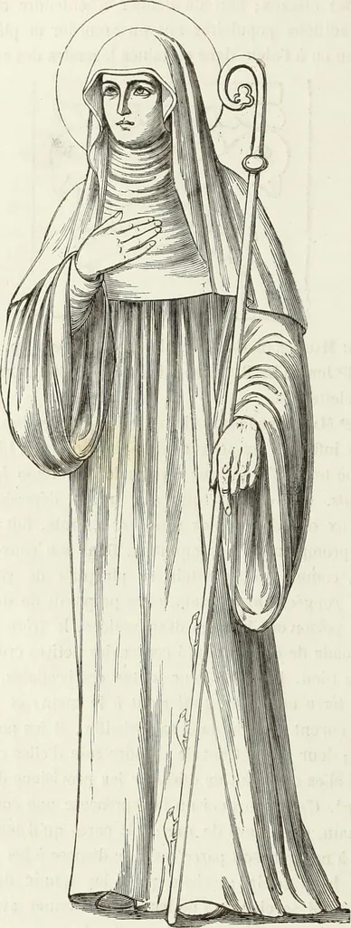 An illustration from Caractâeristiques des saints dans l'art populaire, 1867, leaf 293