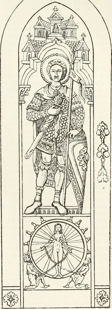An illustration from Caractâeristiques des saints dans l'art populaire, 1867, leaf 300