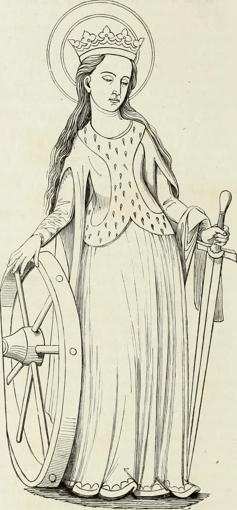 An illustration from Caractâeristiques des saints dans l'art populaire, 1867, leaf 301