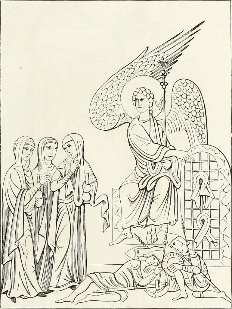An illustration from Caractâeristiques des saints dans l'art populaire, 1867, leaf 32