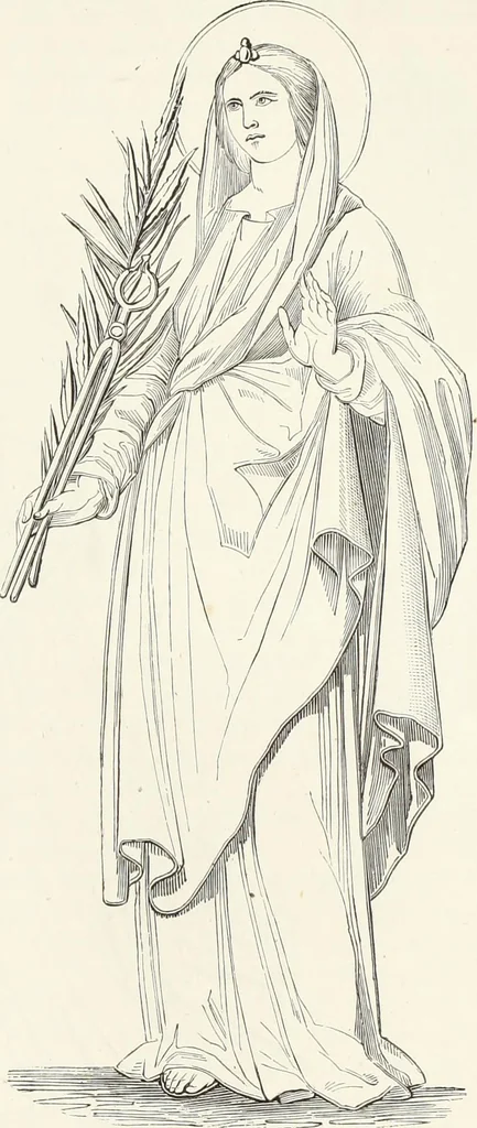 An illustration from Caractâeristiques des saints dans l'art populaire, 1867, leaf 326