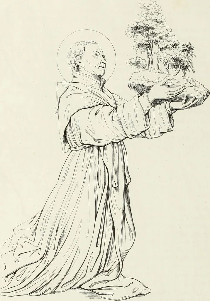 An illustration from Caractâeristiques des saints dans l'art populaire, 1867, leaf 327