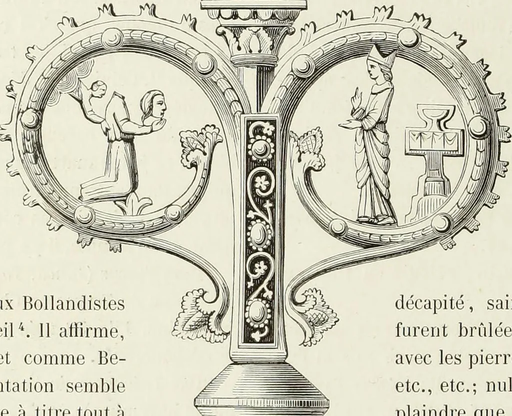 An illustration from Caractâeristiques des saints dans l'art populaire, 1867, leaf 333