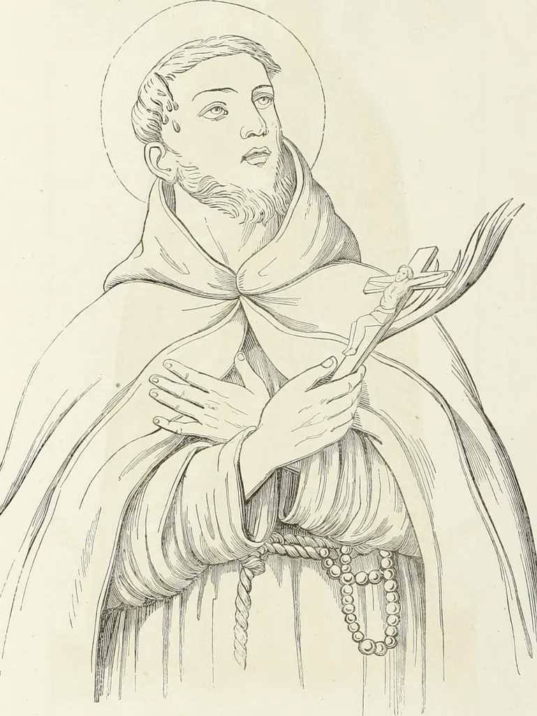 An illustration from Caractâeristiques des saints dans l'art populaire, 1867, leaf 335