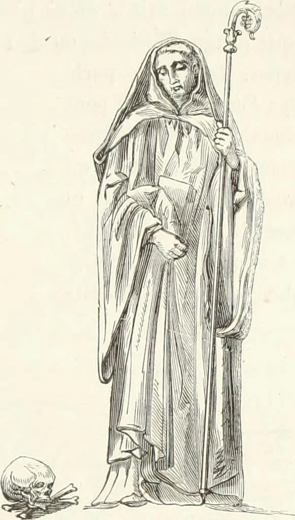 An illustration from Caractâeristiques des saints dans l'art populaire, 1867, leaf 336