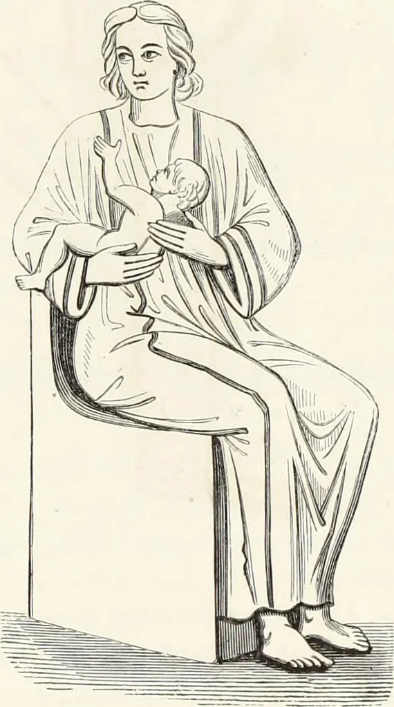 An illustration from Caractâeristiques des saints dans l'art populaire, 1867, leaf 346