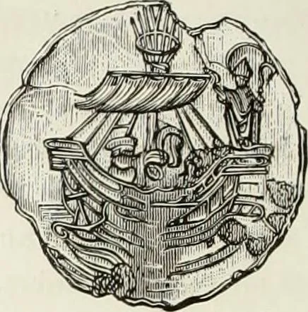 An illustration from Caractâeristiques des saints dans l'art populaire, 1867, leaf 351