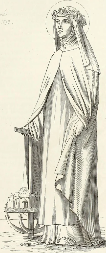 An illustration from Caractâeristiques des saints dans l'art populaire, 1867, leaf 358