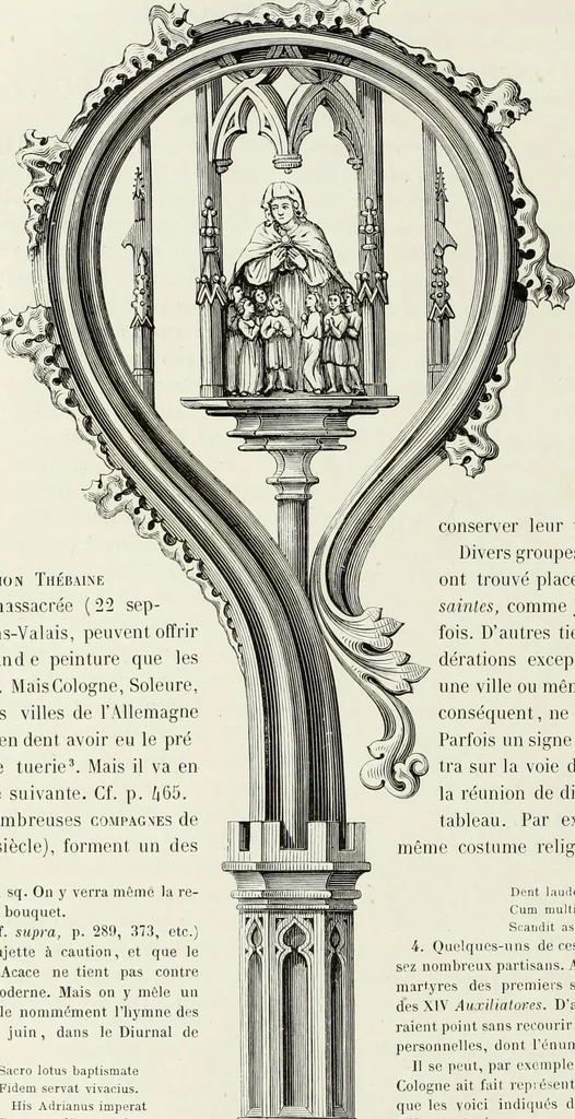 An illustration from Caractâeristiques des saints dans l'art populaire, 1867, leaf 37