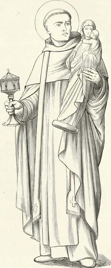 An illustration from Caractâeristiques des saints dans l'art populaire, 1867, leaf 50
