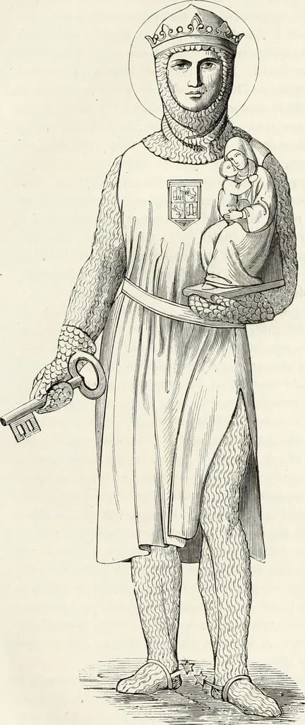 An illustration from Caractâeristiques des saints dans l'art populaire, 1867, leaf 52
