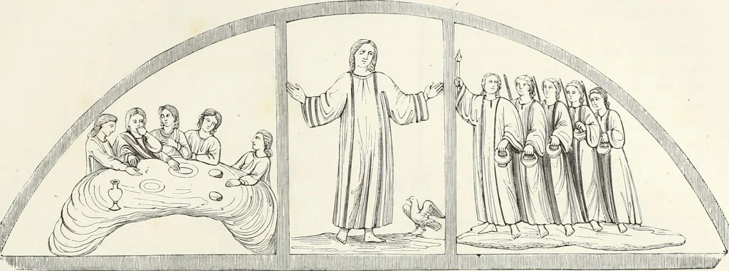 An illustration from Caractâeristiques des saints dans l'art populaire, 1867, leaf 60