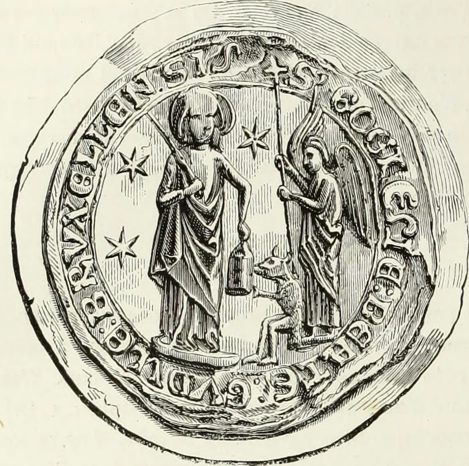 An illustration from Caractâeristiques des saints dans l'art populaire, 1867, leaf 67
